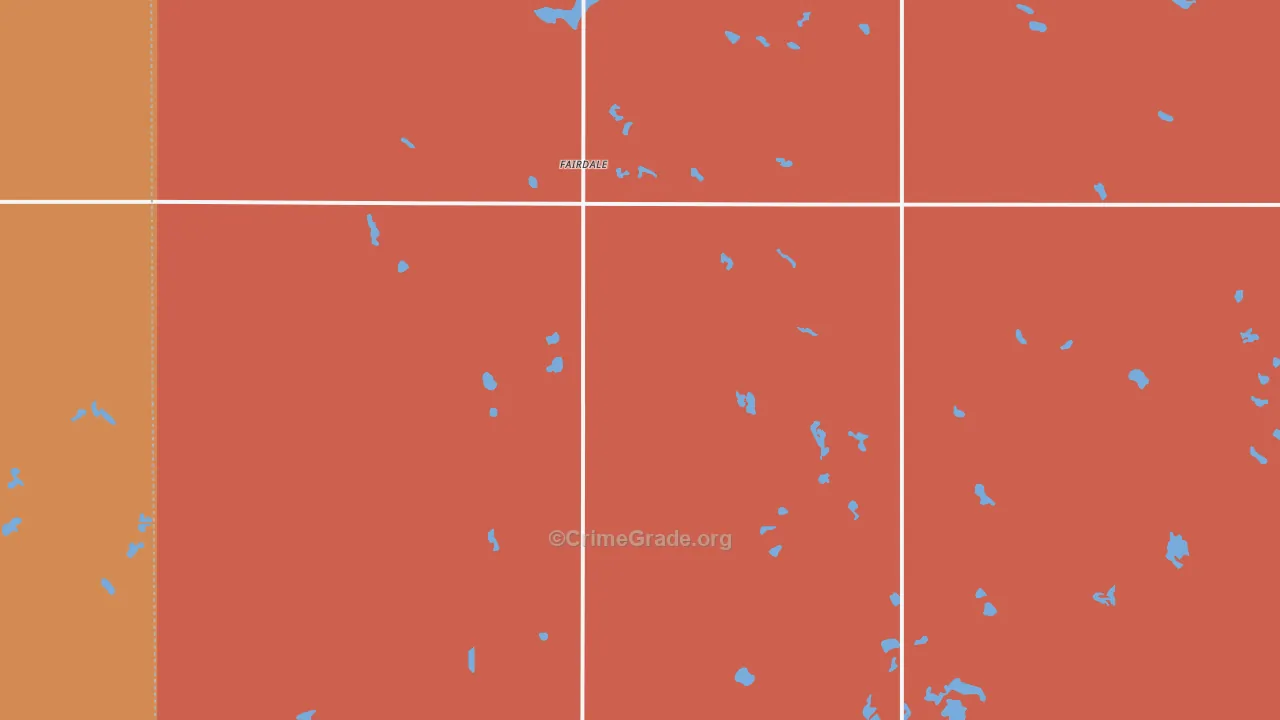 Fairdale, ND Map of Assault Rates