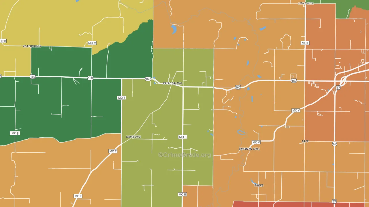 Fairdealing, MO Map of Assault Rates