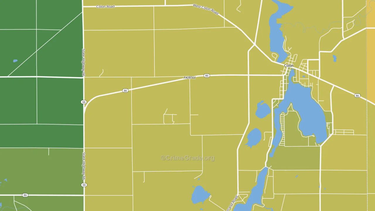 Fairfax, MI Map of Assault Rates