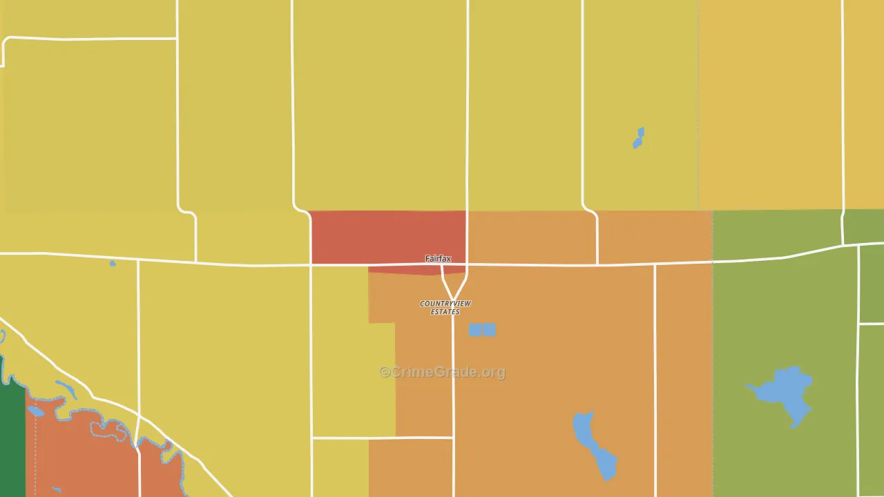 Fairfax, MN Map of Assault Rates