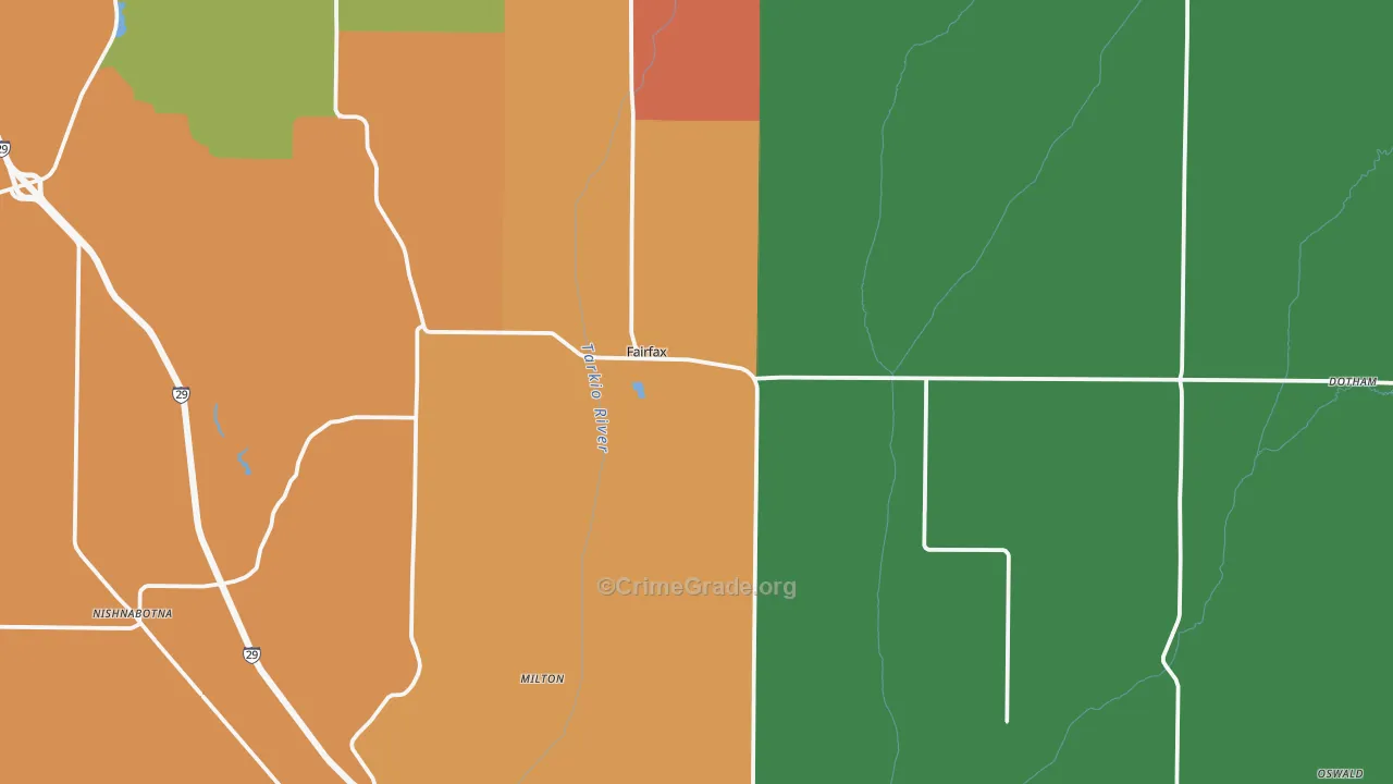 Fairfax, MO Map of Assault Rates