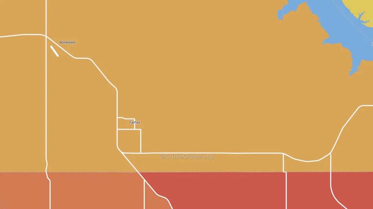 Fairfax, SD Map of Assault Rates