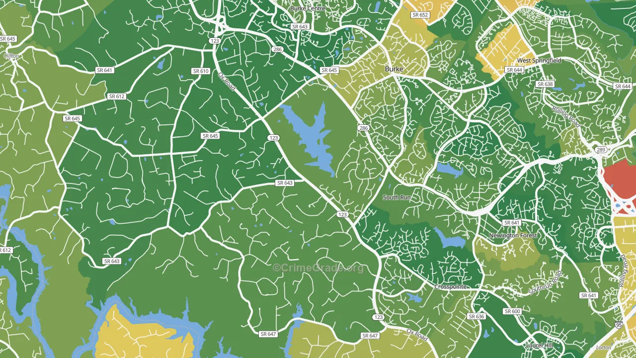 Fairfax Station, VA Map of Assault Rates