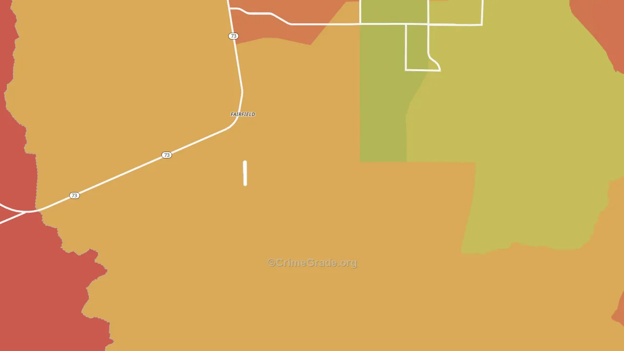 Fairfield, UT Map of Assault Rates