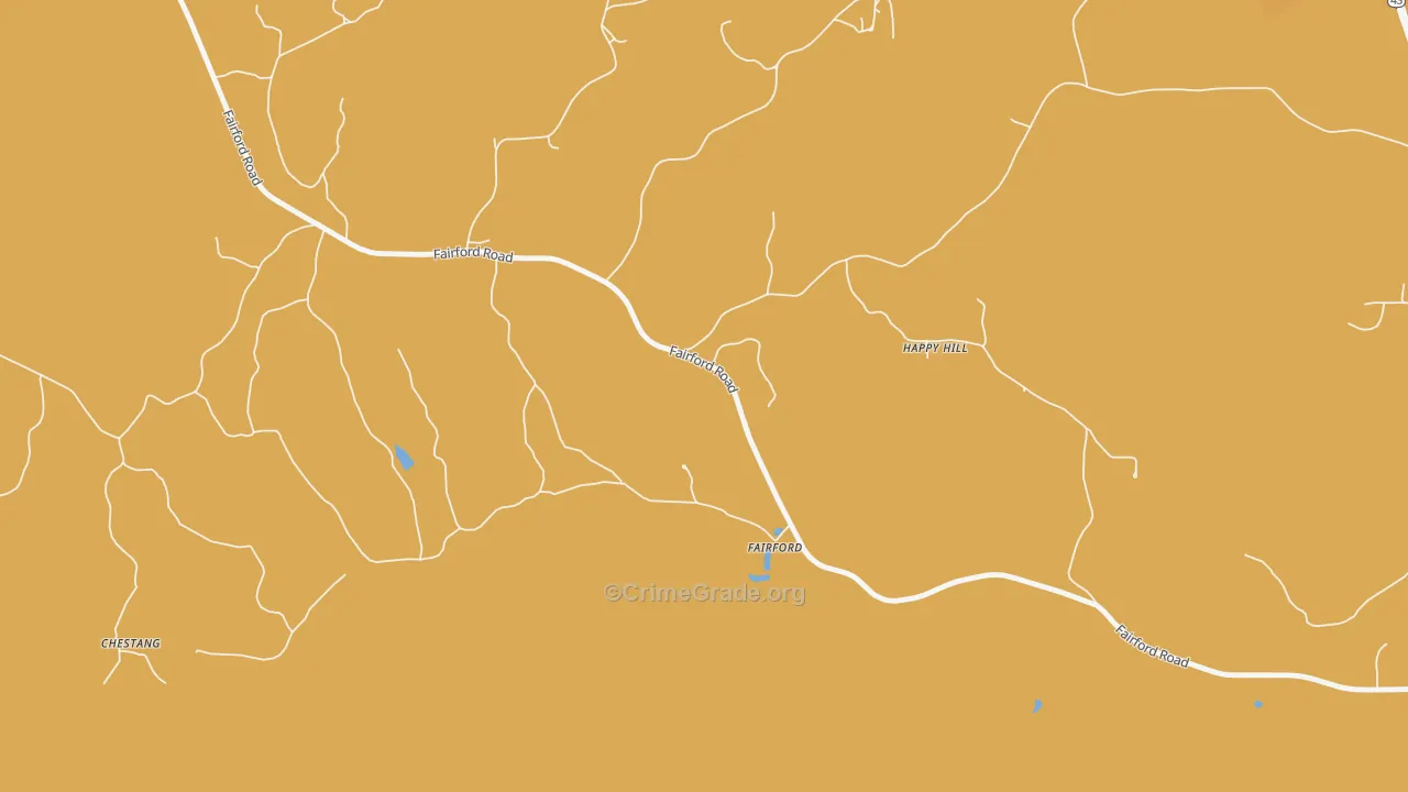Fairford, AL Map of Assault Rates
