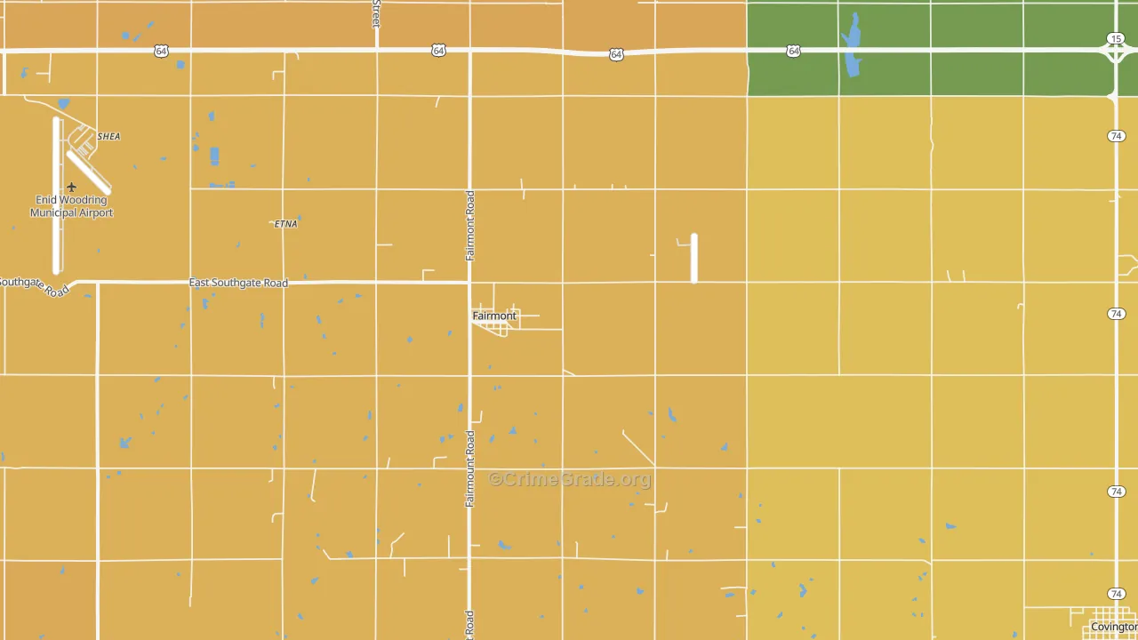 Fairmont, OK Map of Assault Rates