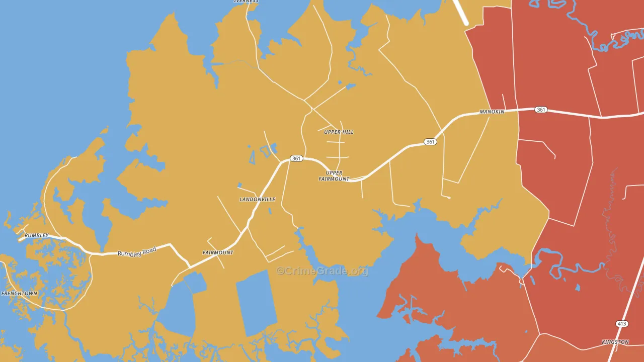 Fairmount, MD Map of Assault Rates