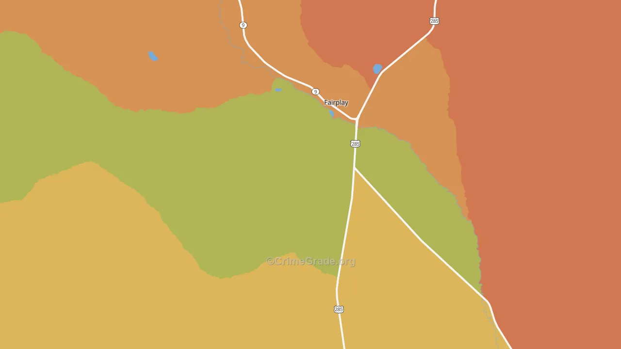 Fairplay, CO Map of Assault Rates