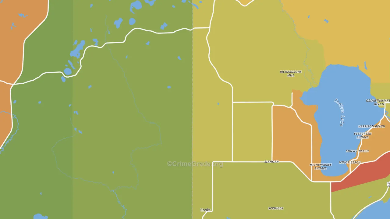 Fairport, MI Map of Assault Rates