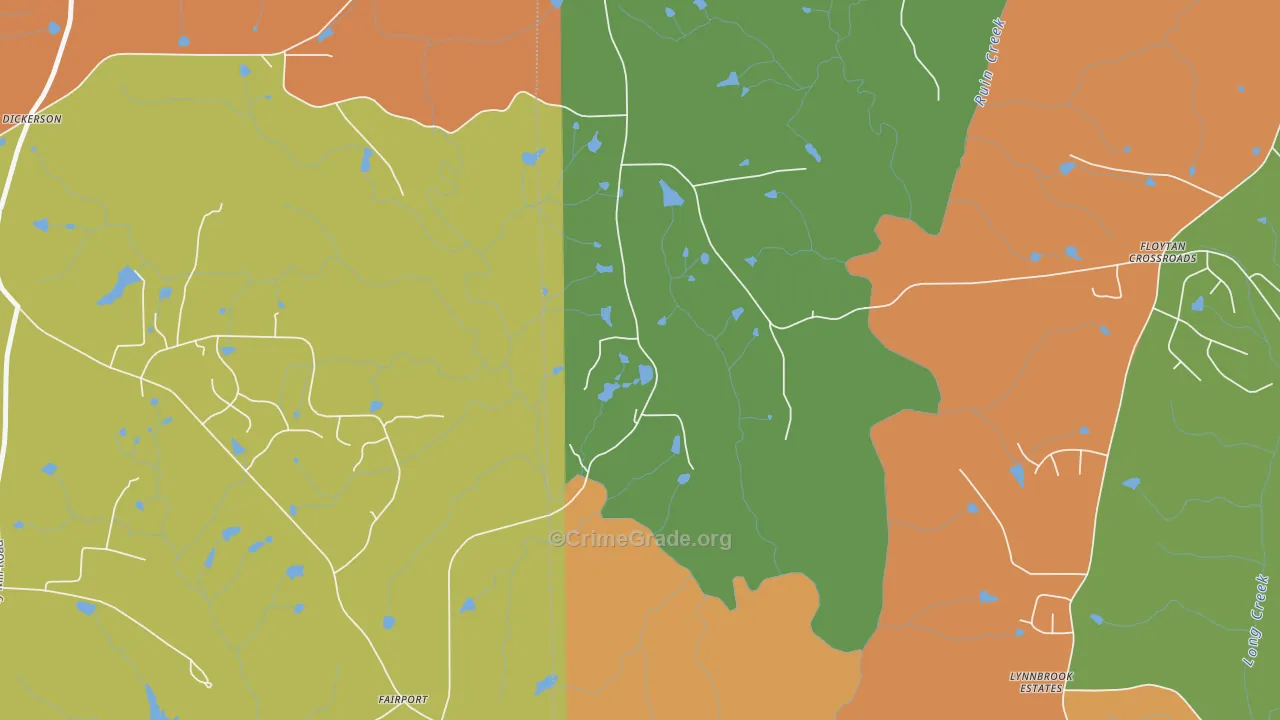 Fairport, NC Map of Assault Rates