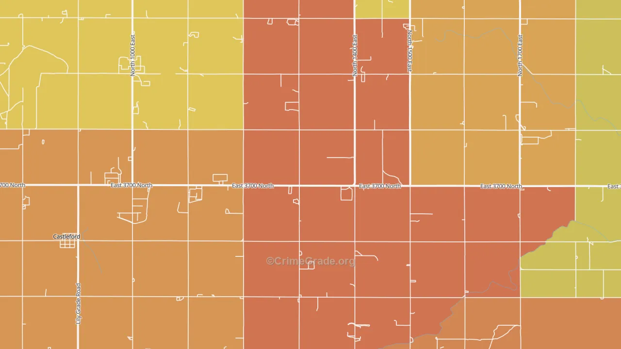 Fairview, ID Map of Assault Rates