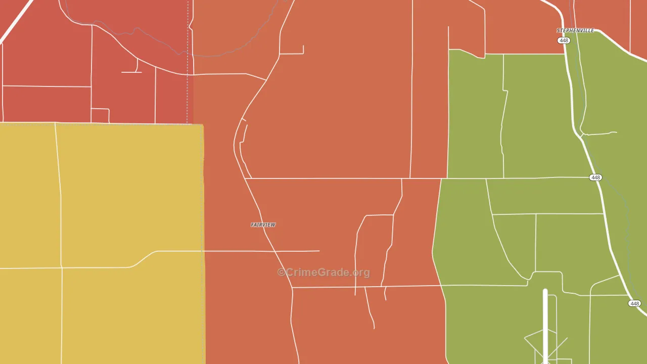 Fairview, MS Map of Assault Rates