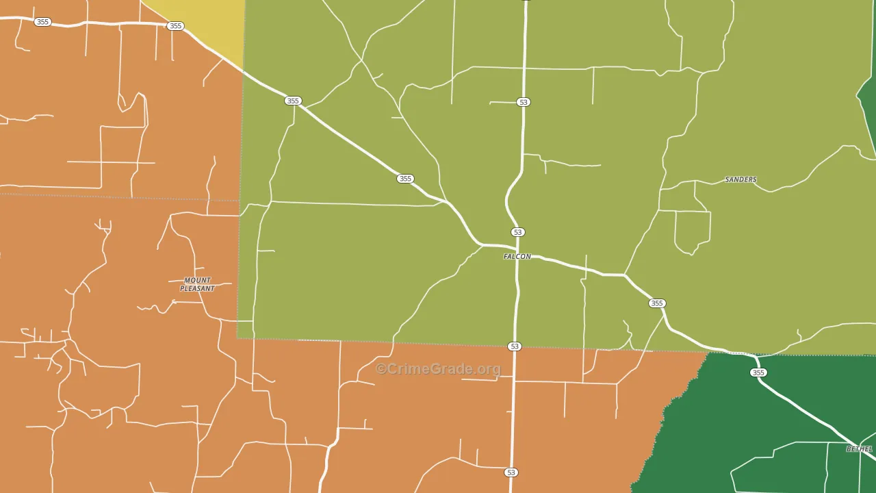Falcon, AR Map of Assault Rates