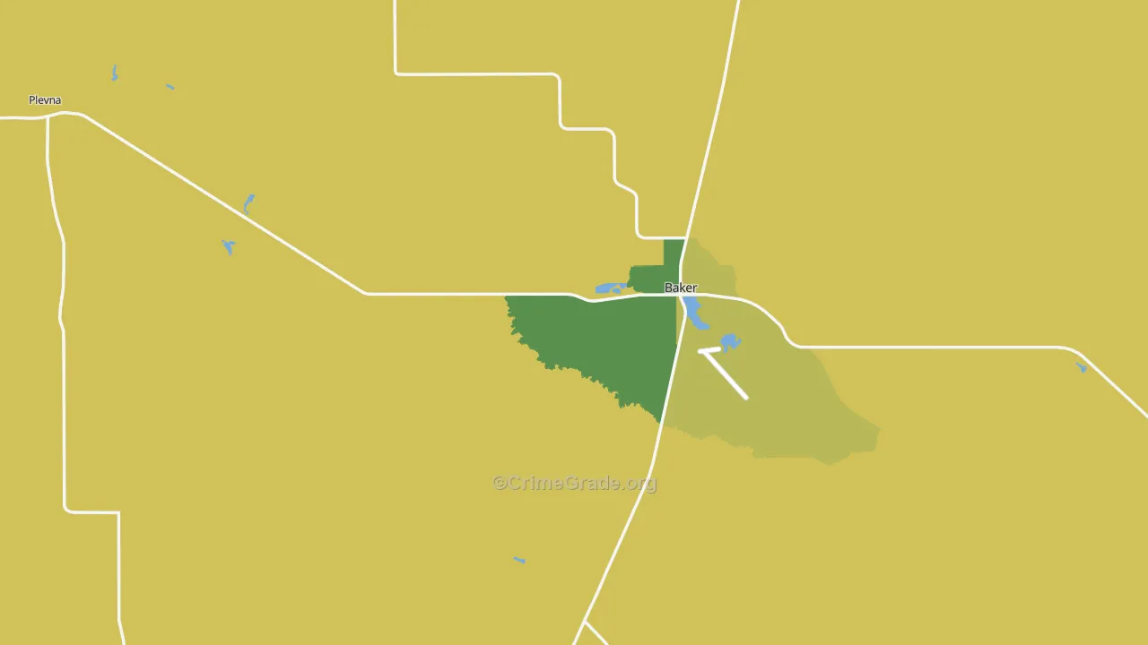 Fallon County, MT Map of Assault Rates