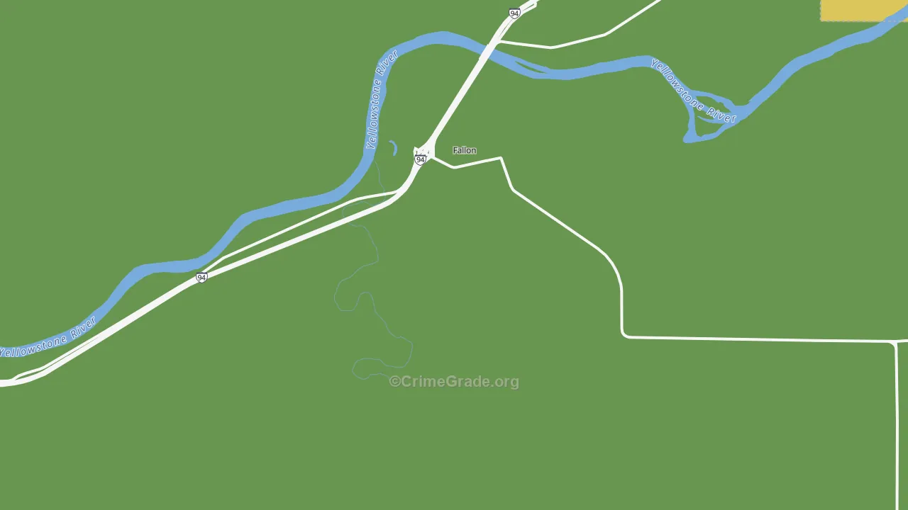 Fallon, MT Map of Assault Rates