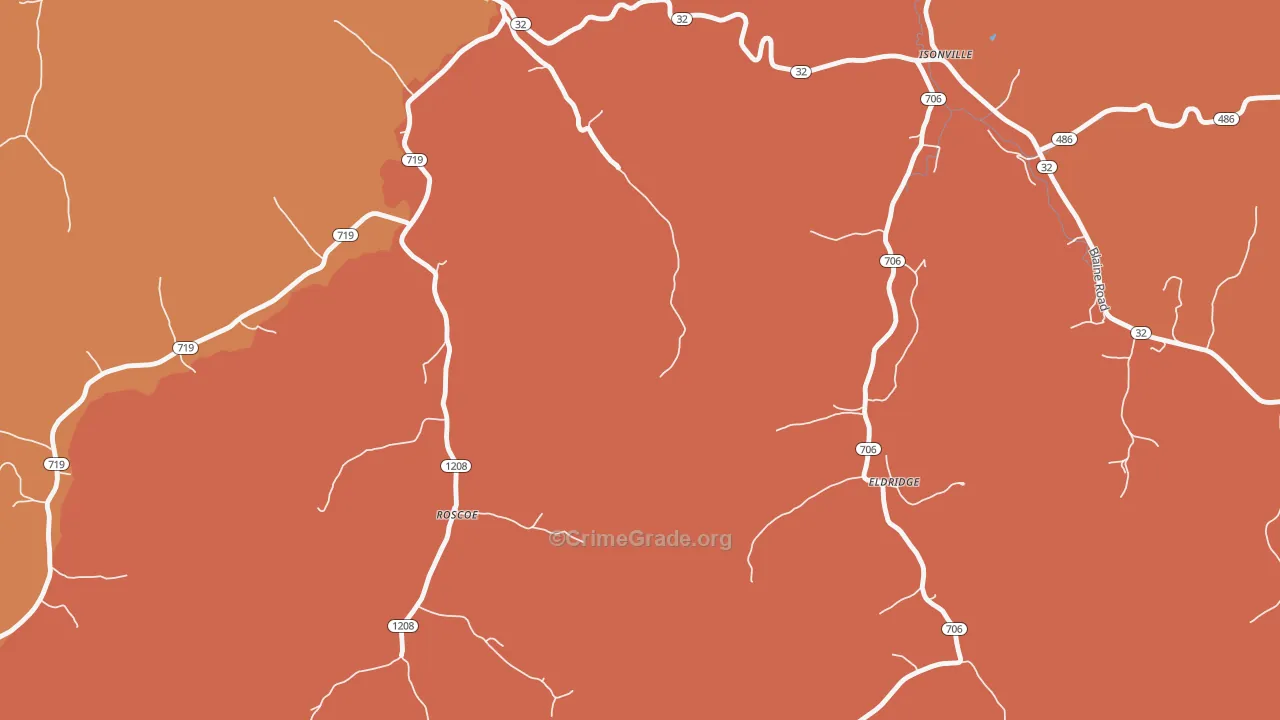Fannin, KY Map of Assault Rates