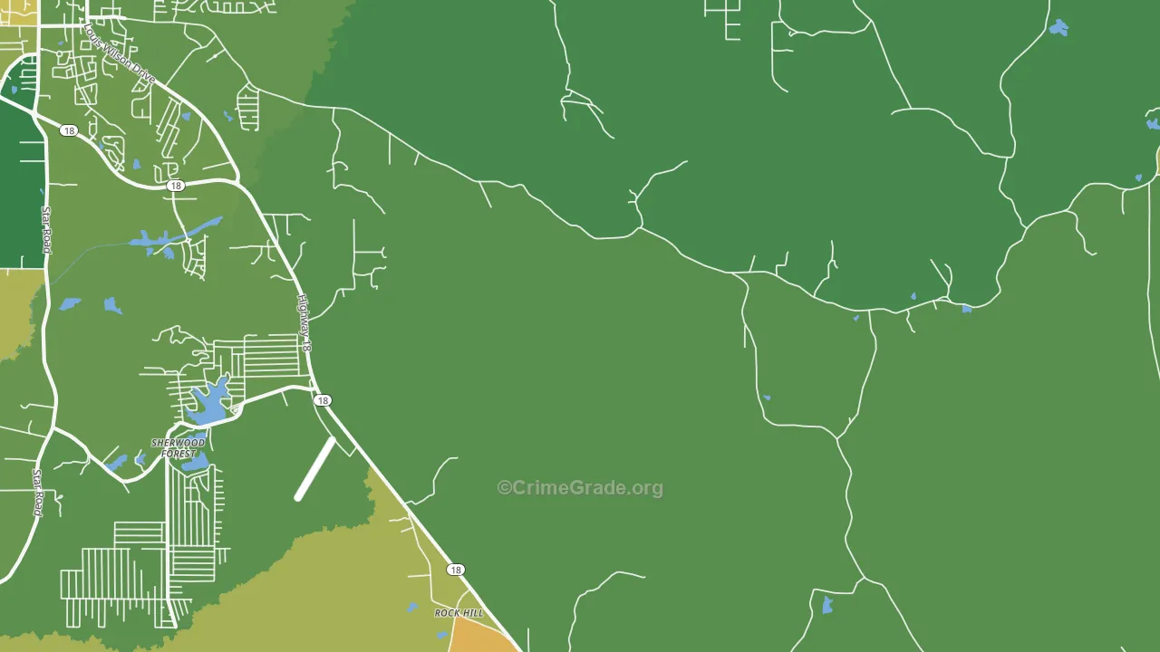 Fannin, MS Map of Assault Rates