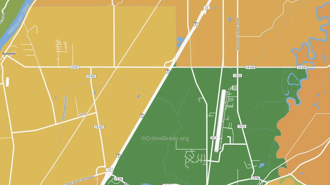 Fargo, OR Map of Assault Rates