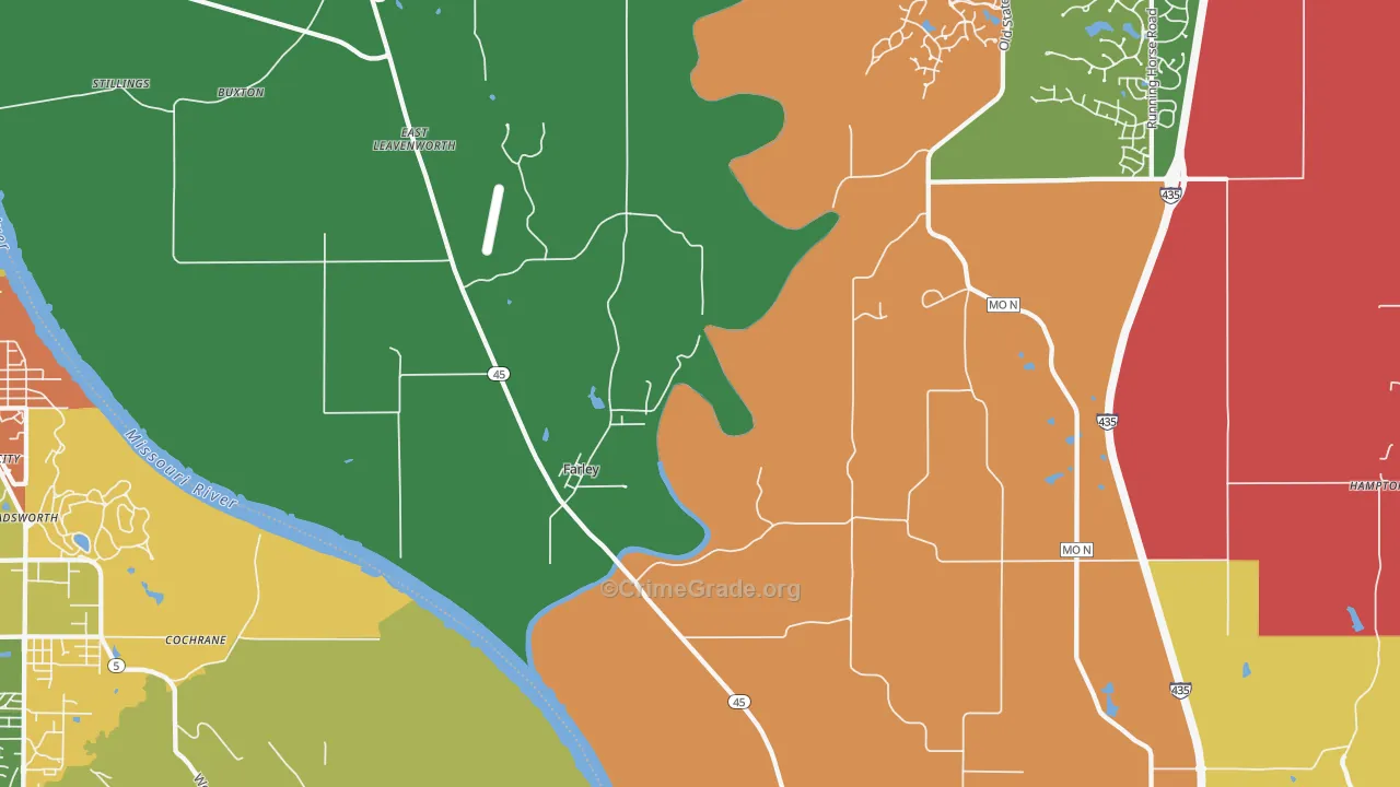 Farley, MO Map of Assault Rates