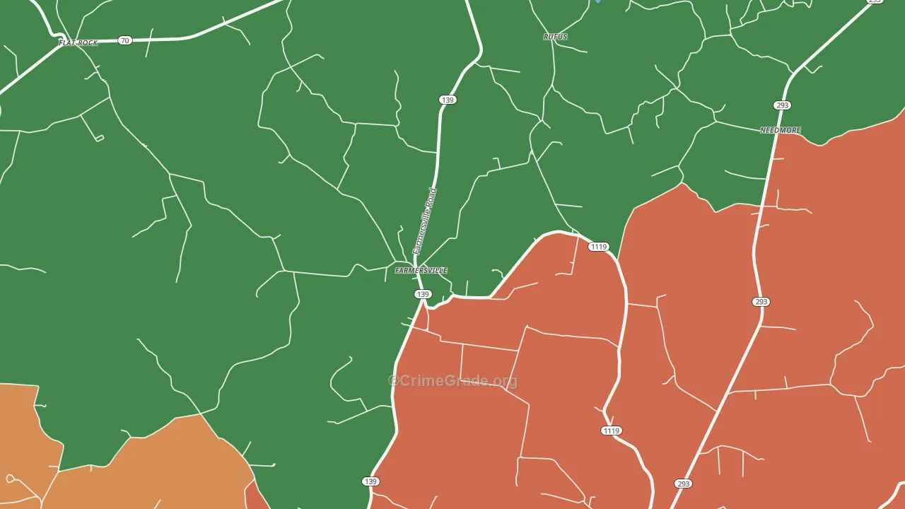 Farmersville, KY Map of Assault Rates