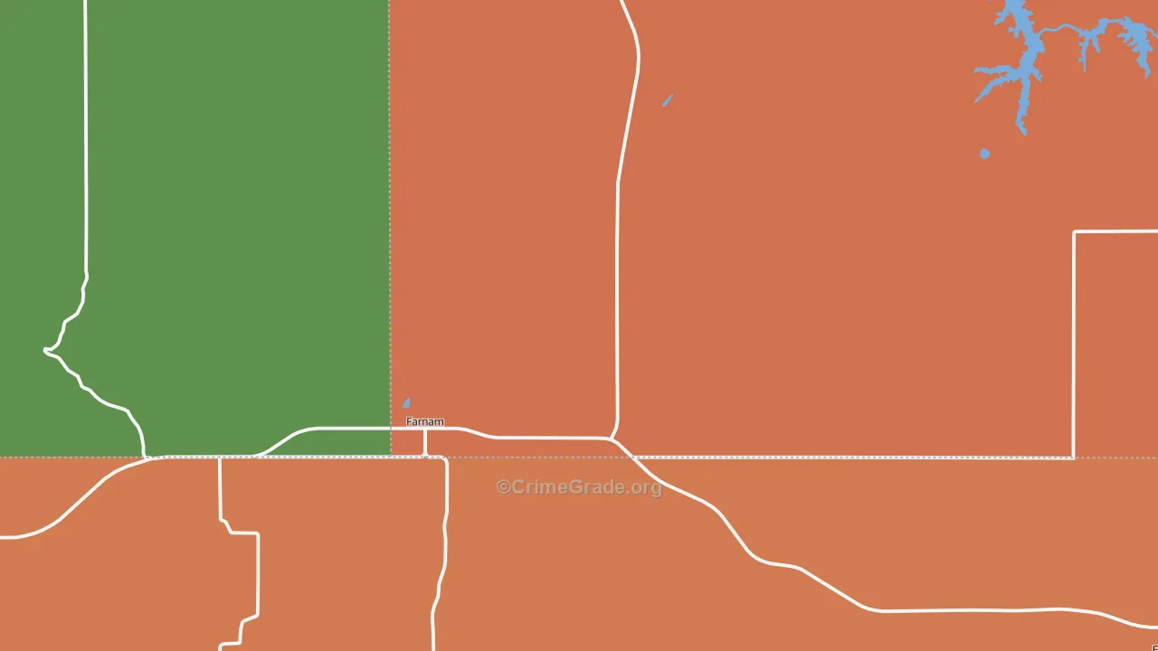 Farnam, NE Map of Assault Rates
