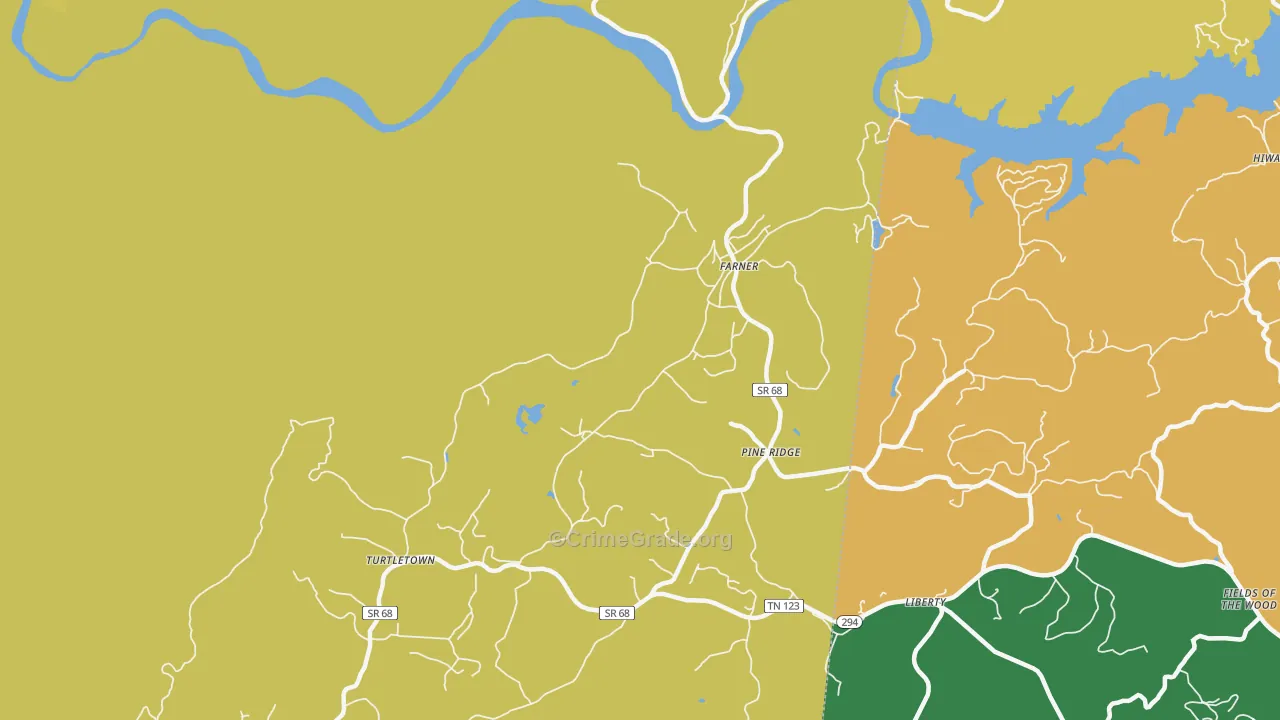 Farner, TN Map of Assault Rates
