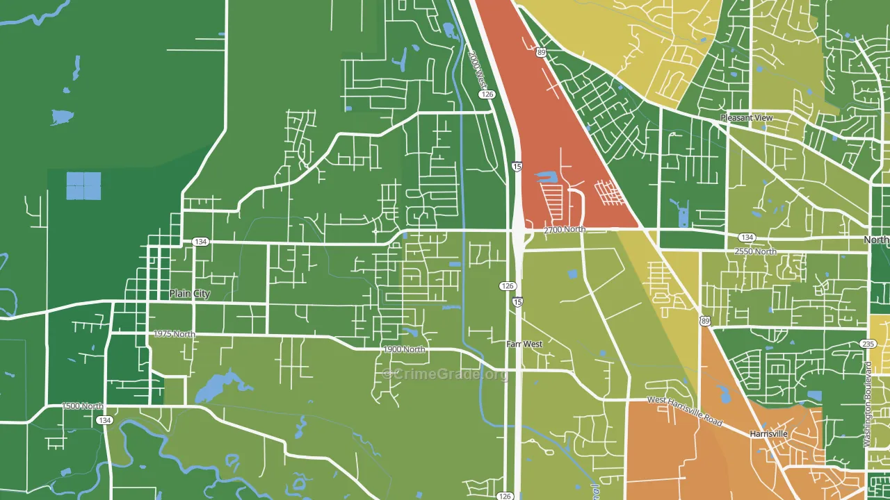 Farr West, UT Map of Assault Rates