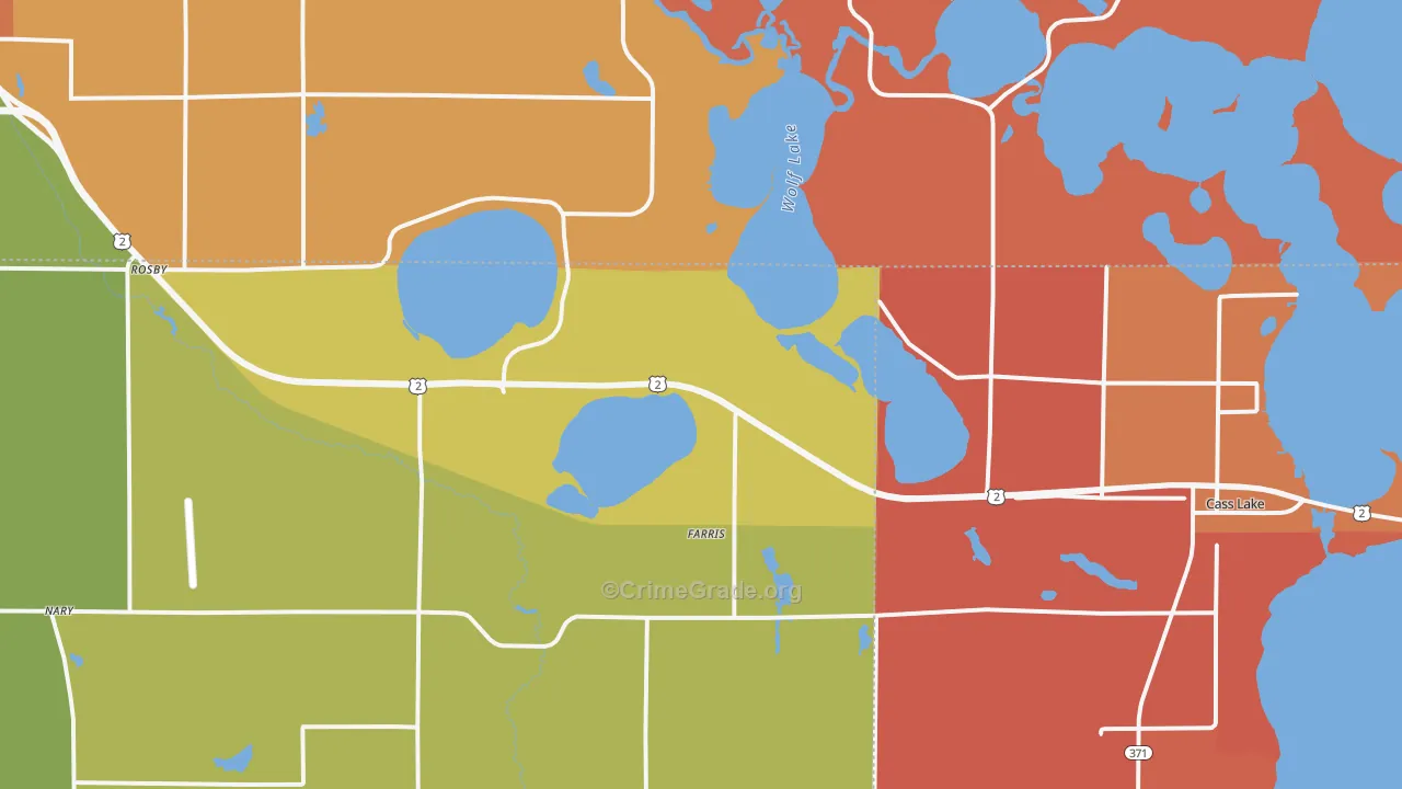 Farris, MN Map of Assault Rates