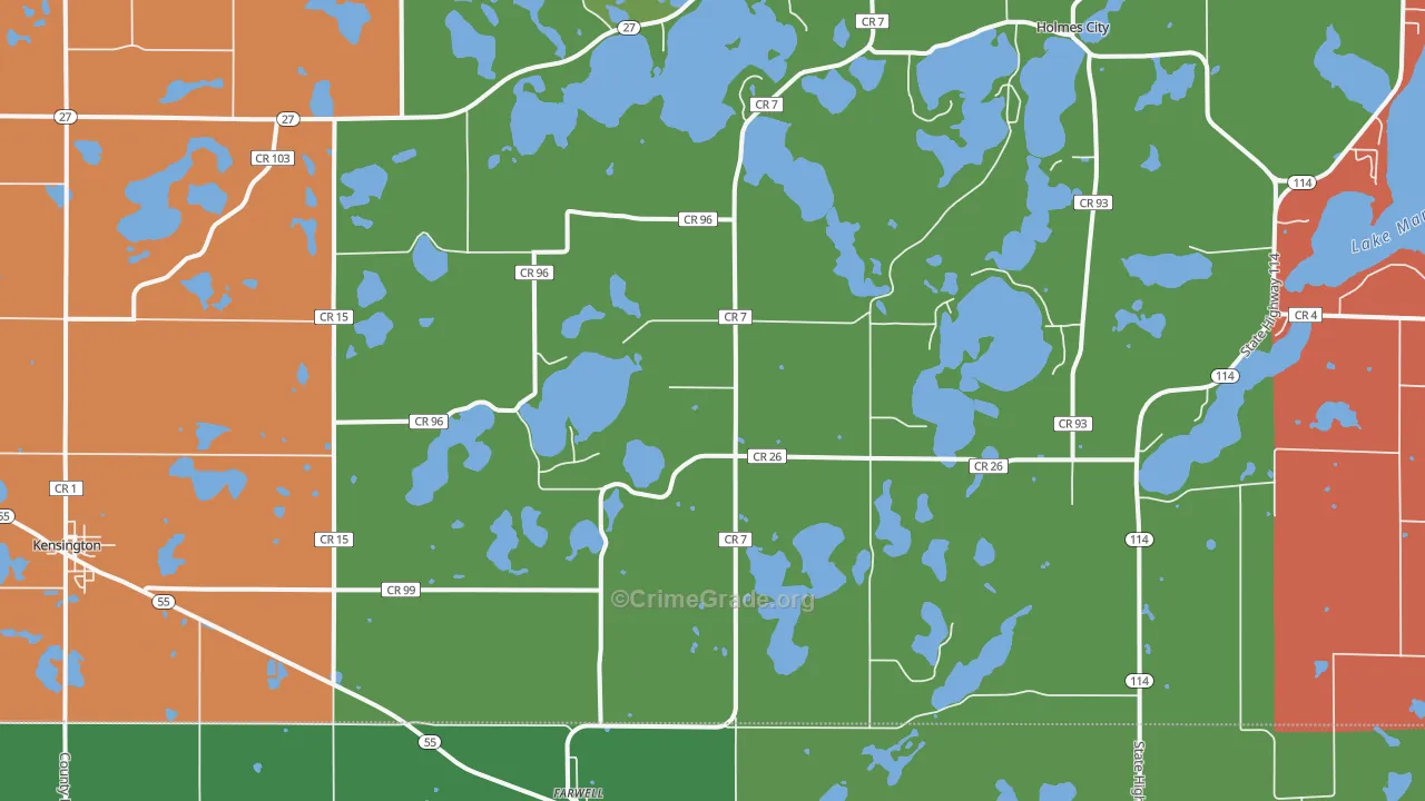 Farwell, MN Map of Assault Rates