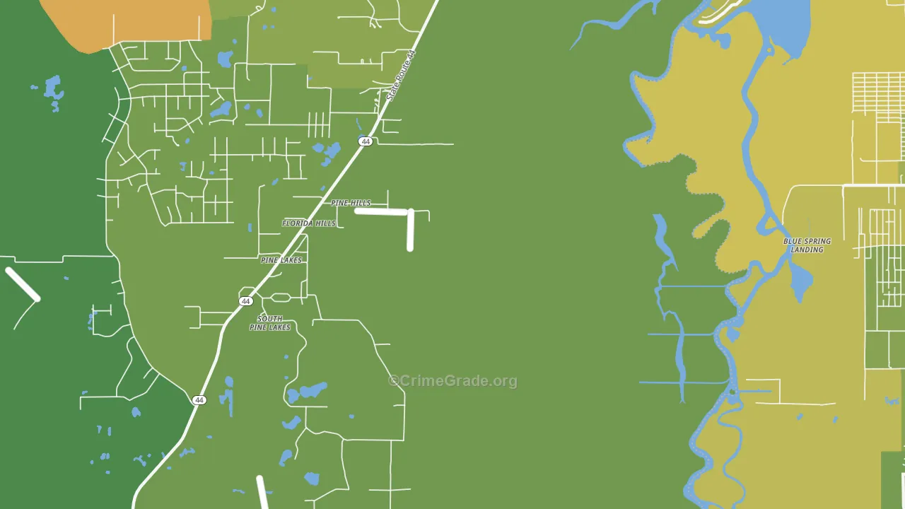 Fatio, FL Map of Assault Rates