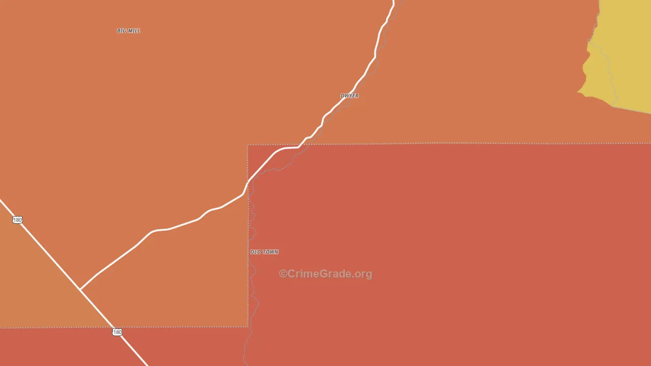 Faywood, NM Map of Assault Rates