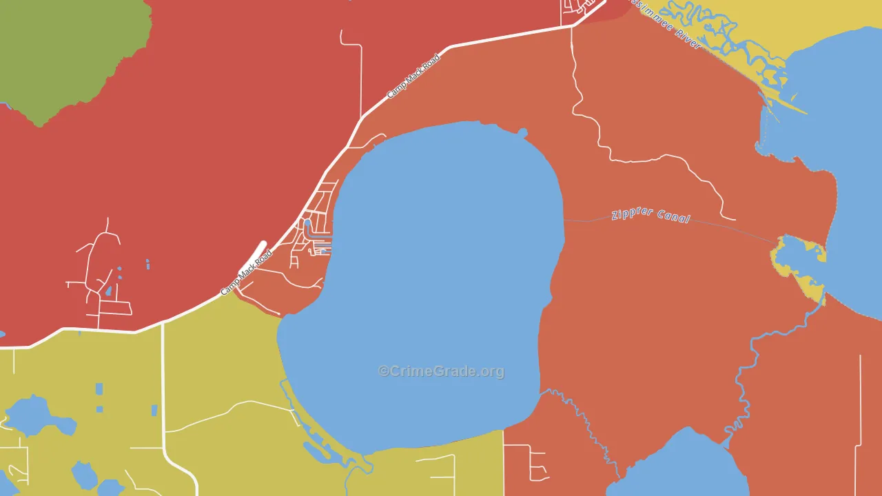 Fedhaven, FL Map of Assault Rates