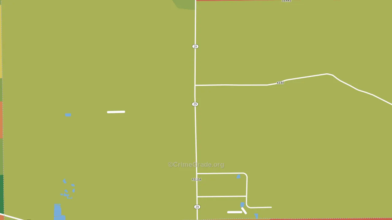 Felda, FL Map of Assault Rates