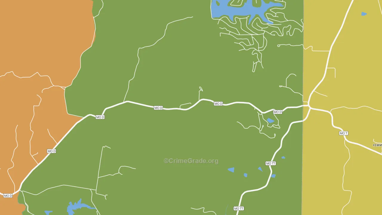 Femme Osage, MO Map of Assault Rates