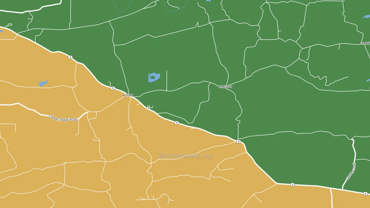 Fendley, AR Map of Assault Rates