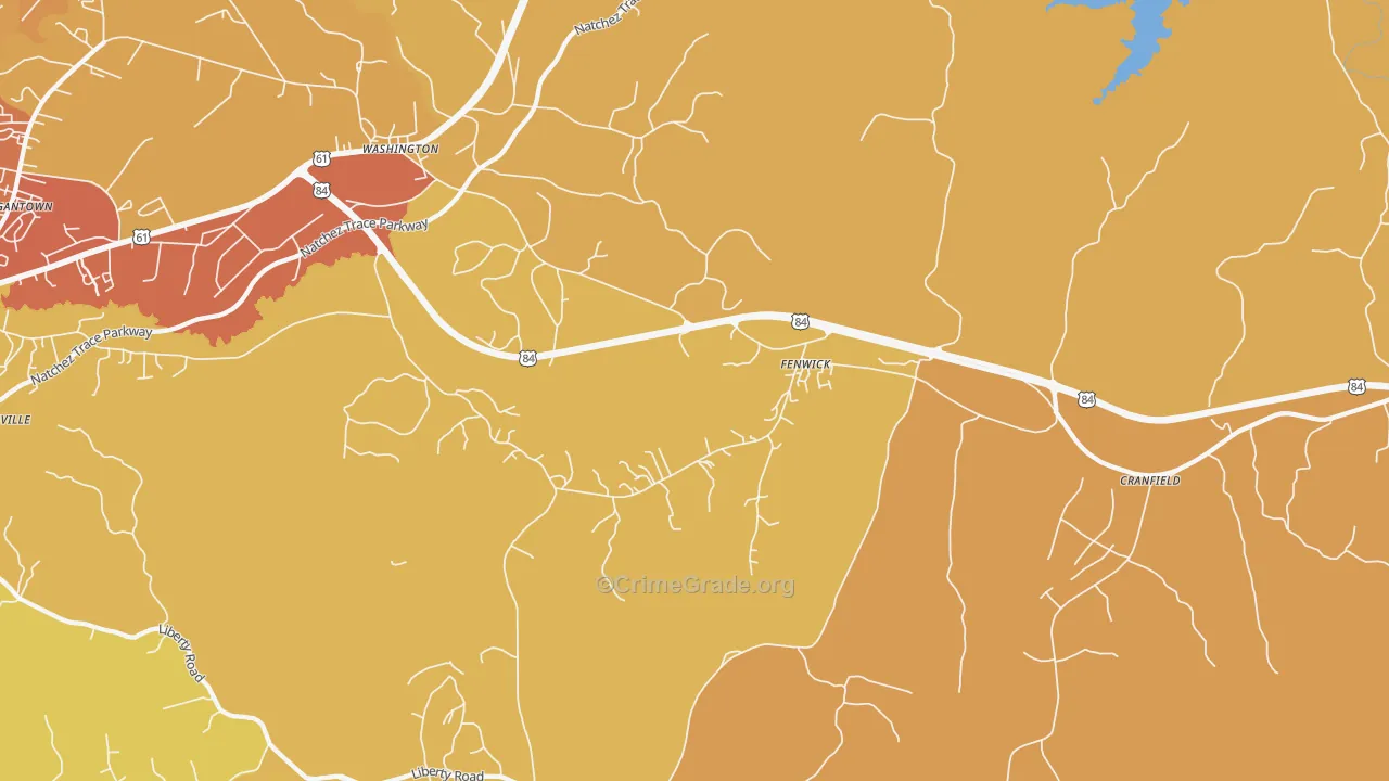 Fenwick, MS Map of Assault Rates