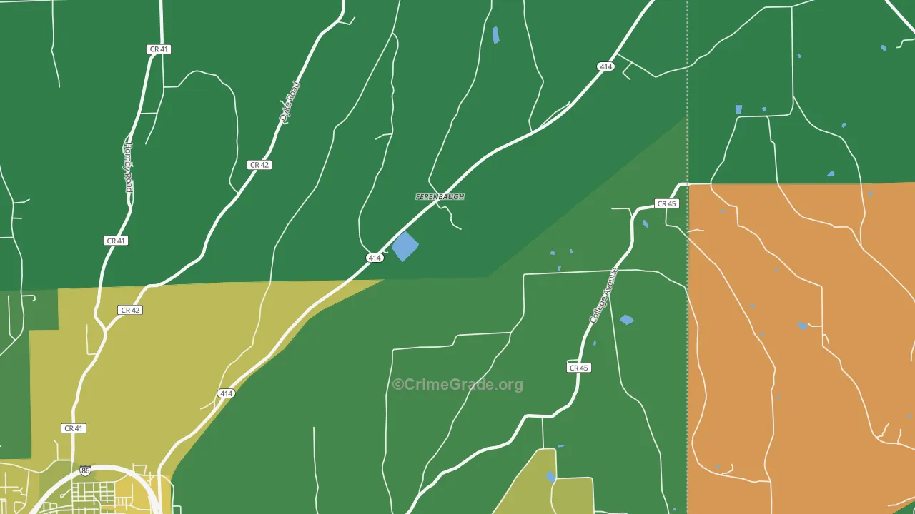 Ferenbaugh, NY Map of Assault Rates