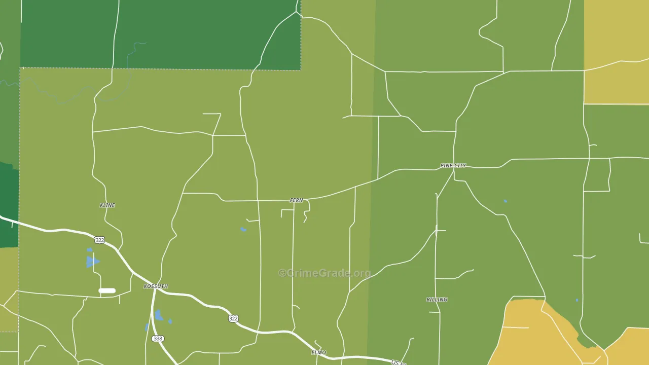 Fern, PA Map of Assault Rates