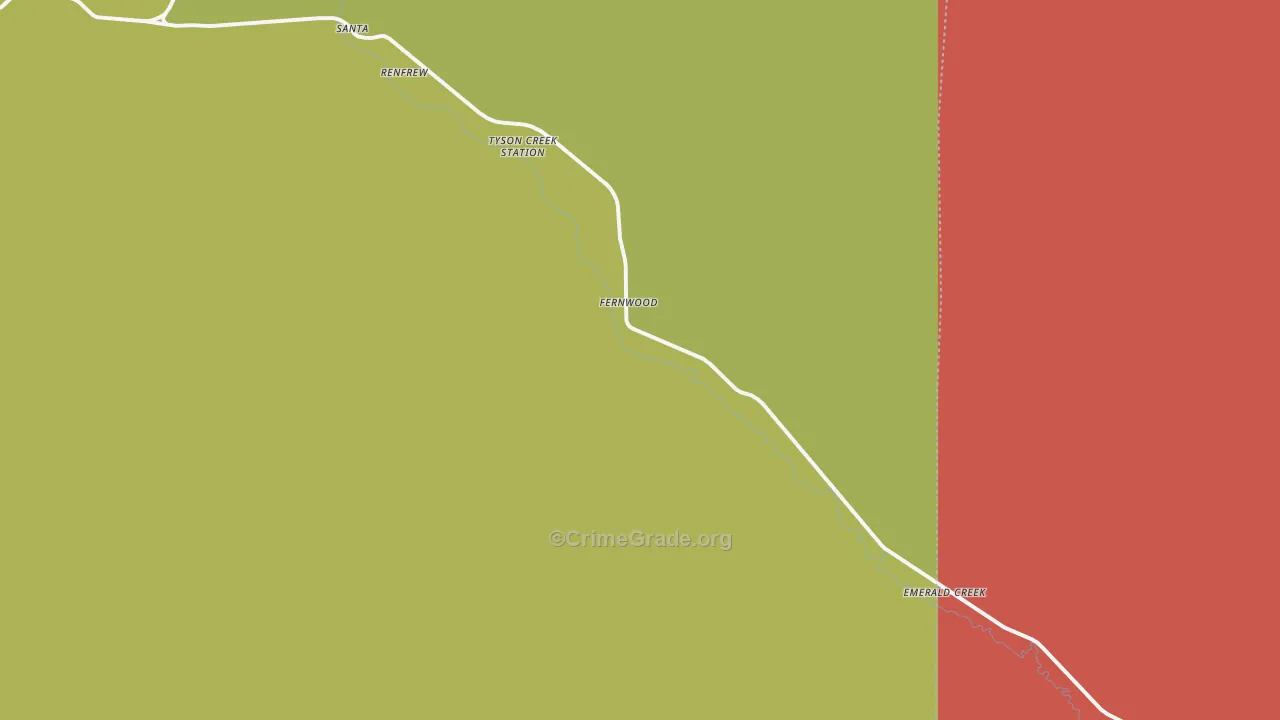 Fernwood, ID Map of Assault Rates