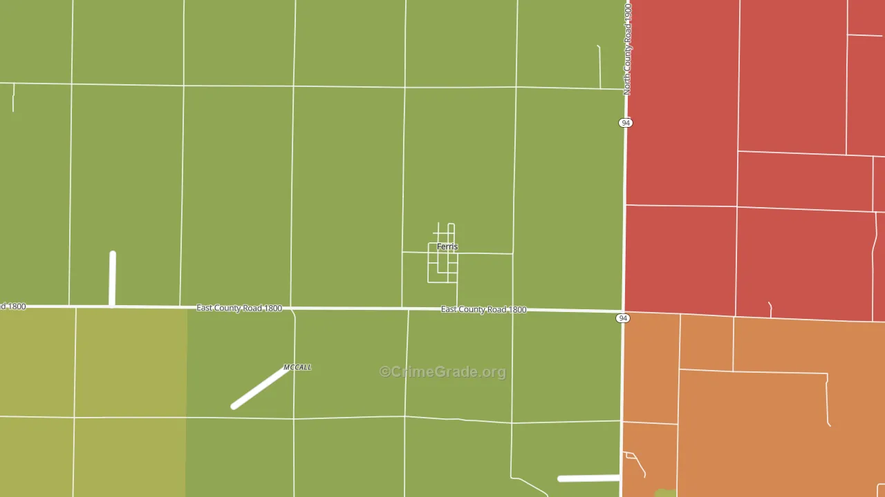 Ferris, IL Map of Assault Rates