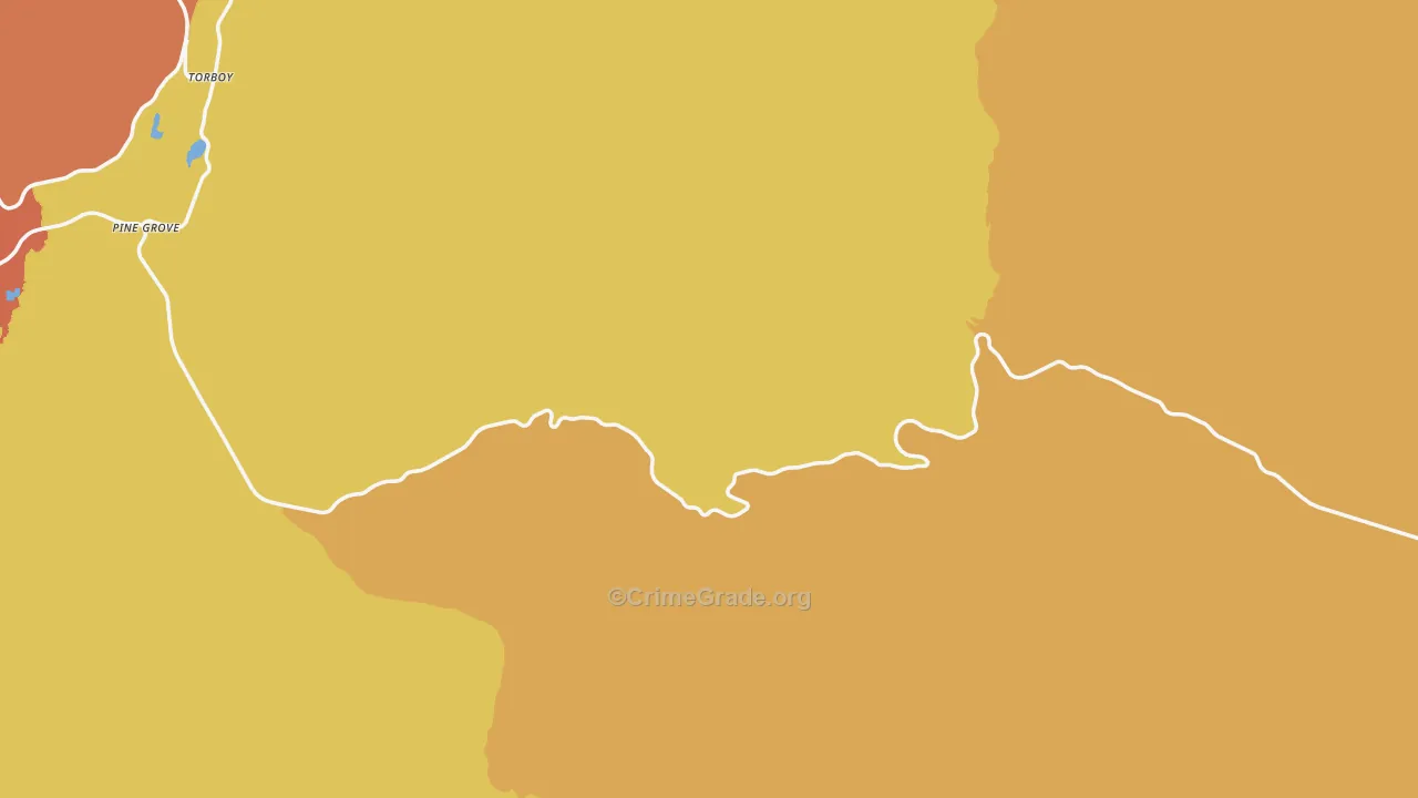 Ferry County, WA Map of Assault Rates