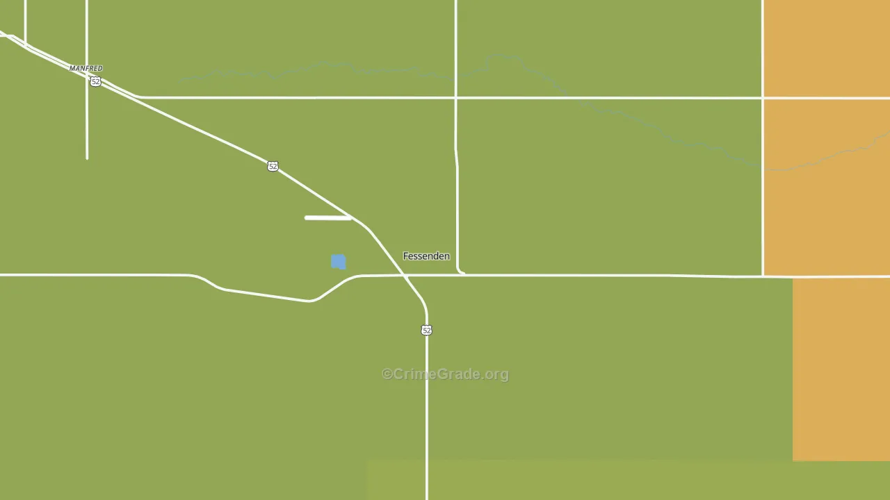 Fessenden, ND Map of Assault Rates