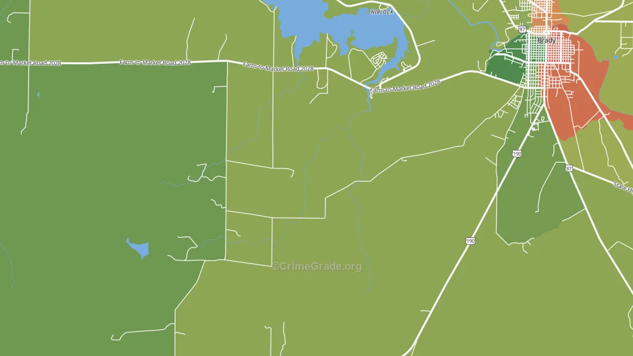 Fife, TX Map of Assault Rates