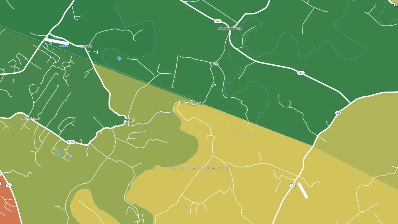 Figg, KY Map of Assault Rates