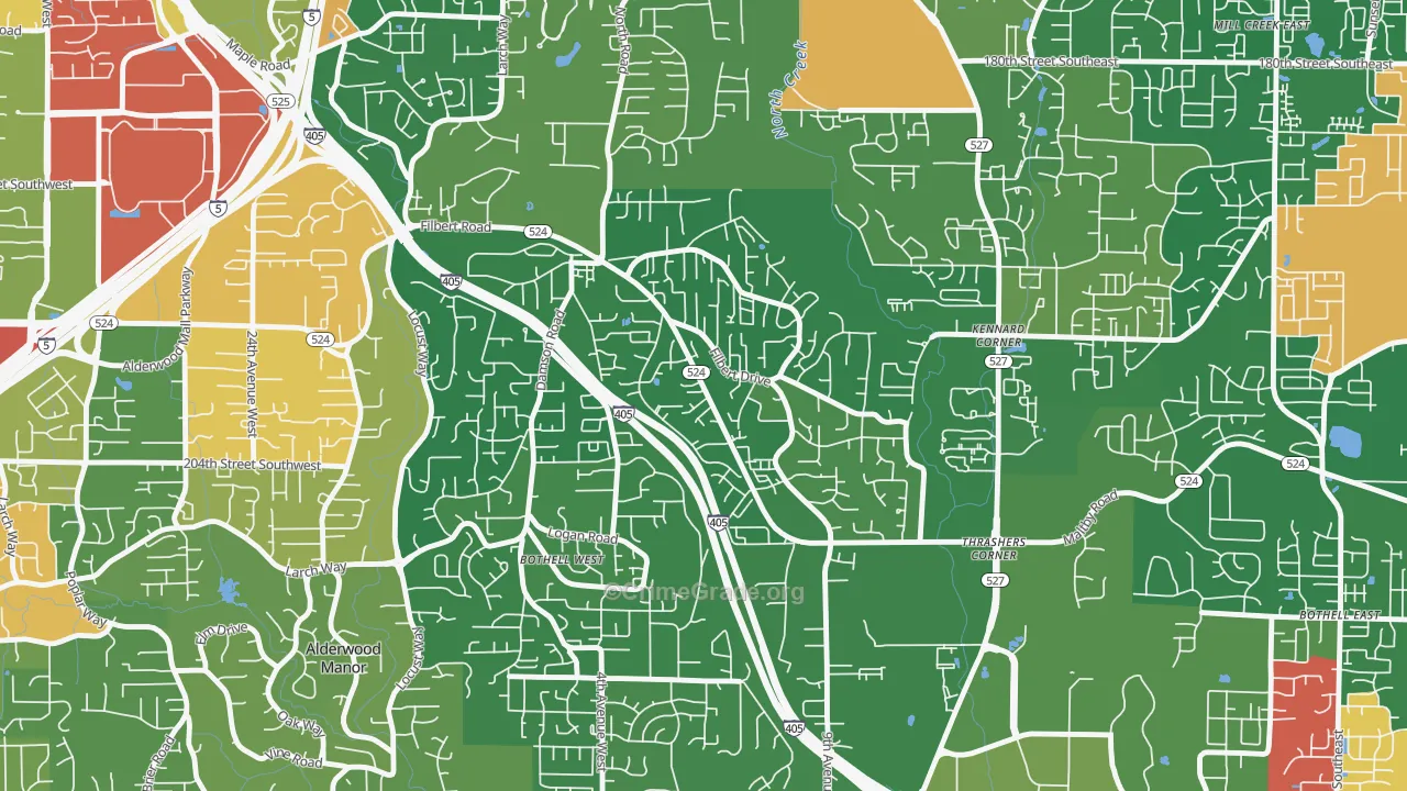 Filbert-Winesap, Bothell West, WA Map of Assault Rates