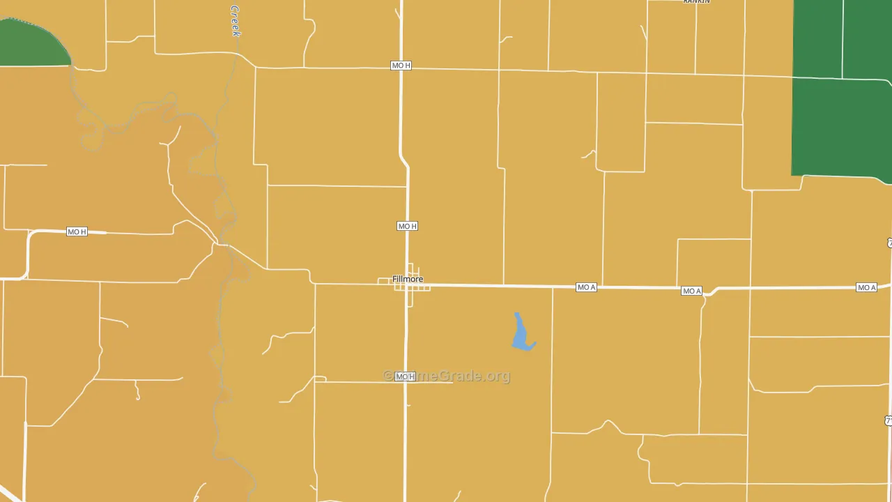 Fillmore, MO Map of Assault Rates