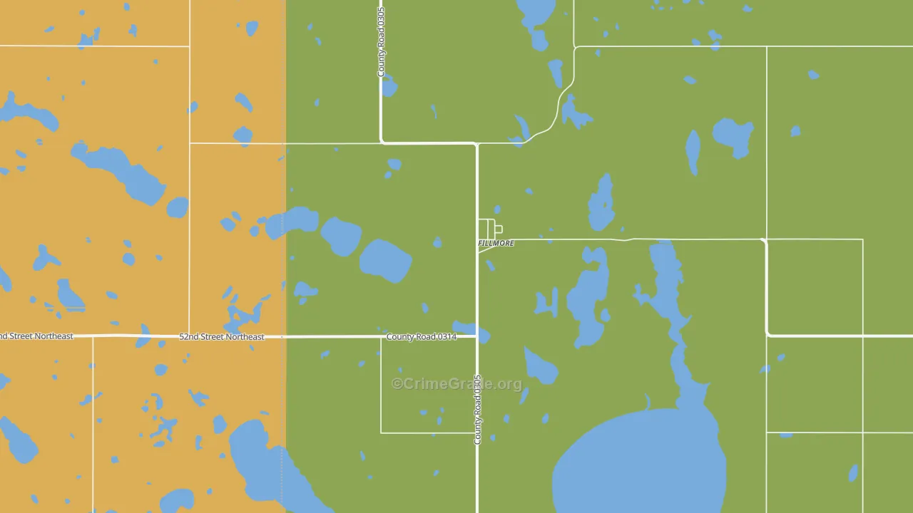 Fillmore, ND Map of Assault Rates