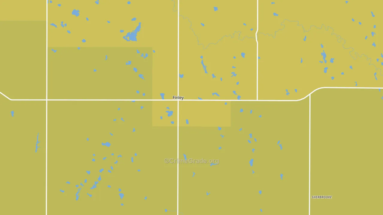 Finley, ND Map of Assault Rates
