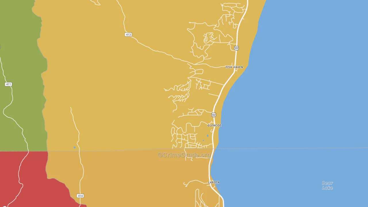 Fish Haven, ID Map of Assault Rates