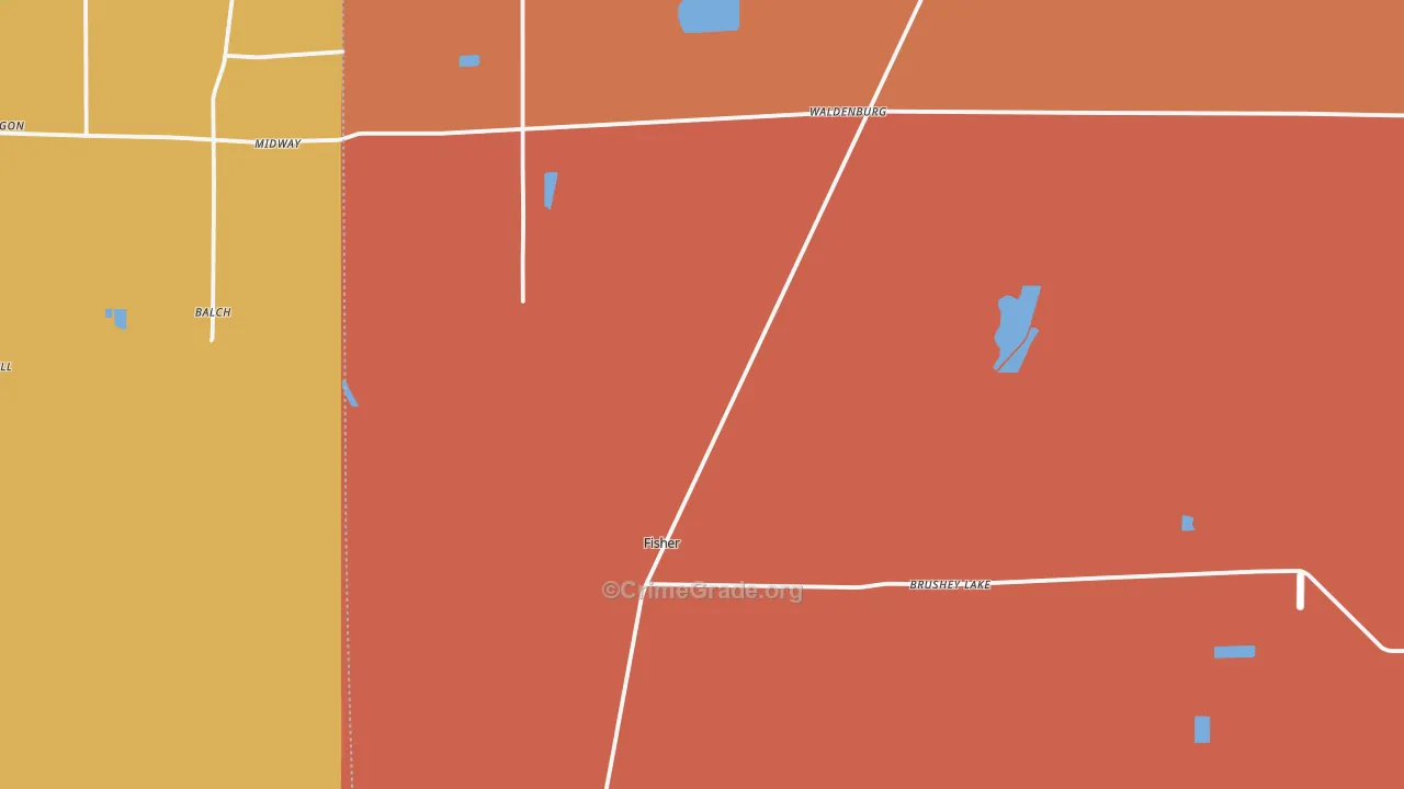 Fisher, AR Map of Assault Rates